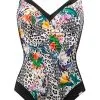 Charmline Badeanzug Animal Blossom