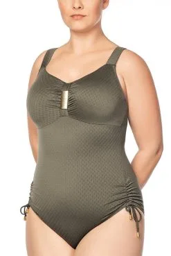 Ulla Badeanzug St. Tropez -Bademode Elegant magasin Ulla Badeanzug St Tropez 9112 olive 03 1280x1280