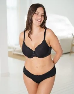 SugarShape Panty "Basic" Black 8 SugarShape Panty "Basic" Black -Bademode Elegant magasin sugarshape basic panty front packshot model single full