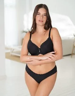 SugarShape String "Basic" Black -Bademode Elegant magasin sugarshape basic string front packshot model single full