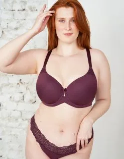 SugarShape String "Pure Lace" Maroon -Bademode Elegant magasin sugarshape bh pure lace string front editorial single bhs 90 107 5 hs 115 full 1