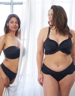 SugarShape Bikini-Top "Valencia" Black -Bademode Elegant magasin sugarshape bikini top valencia black editorial double full 3