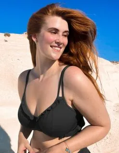 SugarShape Bikini-Top "Valencia" Black -Bademode Elegant magasin sugarshape bikini top valencia black editorial single crop 4