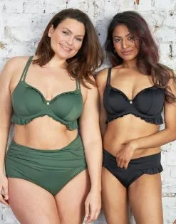 SugarShape Bikini-Top "Valencia" Olive -Bademode Elegant magasin sugarshape bikini top valencia olive editorial double full 2