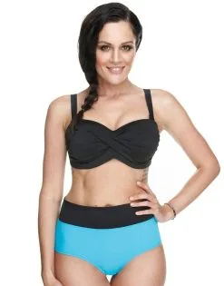 SugarShape Fold-over Bikini-Slip "Capri" -Bademode Elegant magasin sugarshape capri foldover bikinislip front packshot model white single full 1