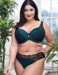 SugarShape High-Panty "Pure Divine" Peacock -Bademode Elegant magasin sugarshape high panty pure divine front editorial single full 1