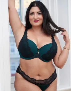 SugarShape High-Panty "Pure Divine" Peacock -Bademode Elegant magasin sugarshape high panty pure divine front editorial single full 2