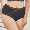 SugarShape High-Waist-Panty "Sophia" Black/beige -Bademode Elegant magasin sugarshape high panty sophia front editorial single hs 100 crop 1