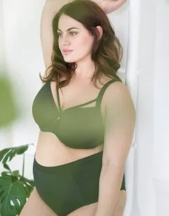 SugarShape Bikini-High-Waist-Panty "Monaco" Black -Bademode Elegant magasin sugarshape highwaist panty monaco front editorial single full 1