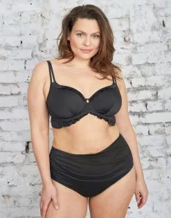 SugarShape Bikini-High-Waist-Panty "Valencia" Black 7 SugarShape Bikini-High-Waist-Panty "Valencia" Black -Bademode Elegant magasin sugarshape highwaist panty valencia black front editorial single full 1