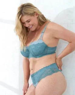 SugarShape Slip "Jill" Dusty Green -Bademode Elegant magasin sugarshape jill editorial fine wand