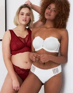 SugarShape Brazilian-Slip "Eliana Velvet" Burgundy -Bademode Elegant magasin sugarshape multiway bh diamond front editorial double full 3