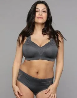 SugarShape Panty "Amy" -Bademode Elegant magasin sugarshape panty amy front packshot model grey single full 2