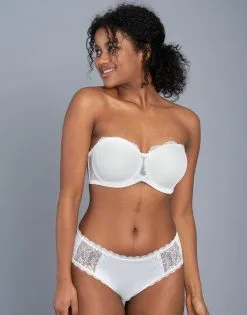 SugarShape Panty "Diamond" Ivory -Bademode Elegant magasin sugarshape panty diamond front packshot model grey single full 1