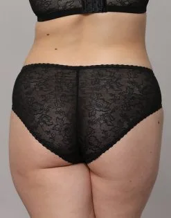 SugarShape Panty "Evita" Black -Bademode Elegant magasin sugarshape panty evita black back packshot model grey single crop 1