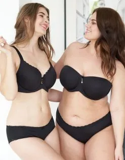 SugarShape Panty "Pure Basic" Black -Bademode Elegant magasin sugarshape panty pure basic black front editorial double full 1