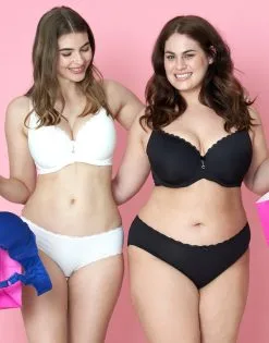 SugarShape Panty "Pure Basic" Black -Bademode Elegant magasin sugarshape panty pure basic black front packshot model pink double full 1