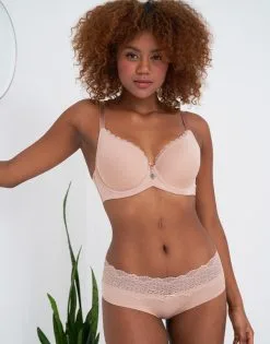 SugarShape Panty "Pure Lace" Cappuccino -Bademode Elegant magasin sugarshape panty pure lace cappuccino front editorial single full 1 neu