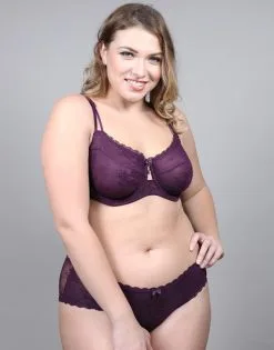 SugarShape Panty "Sienna" Plum 14 SugarShape Panty "Sienna" Plum -Bademode Elegant magasin sugarshape panty sienna plum front packshot model grey single full 2
