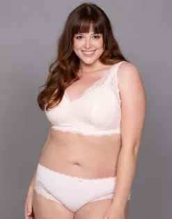 SugarShape Panty "Sakana" Rosé -Bademode Elegant magasin sugarshape panty suki rose front packshot model grey single full 2