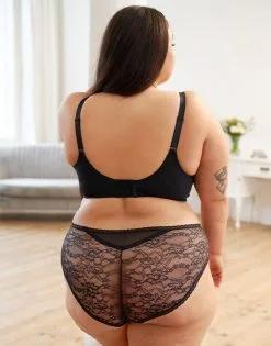 SugarShape Panty "Valerie" Black/beige -Bademode Elegant magasin sugarshape plunge bh panty valerie black beige back editorial single bhs 95 117 5 hs 125 full 1