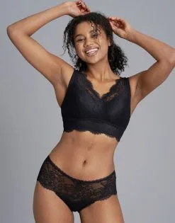 SugarShape Panty "Emilia" Black -Bademode Elegant magasin sugarshape shop bh emilia panty black ganz