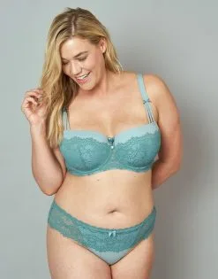 SugarShape String "Jill" Dusty Green -Bademode Elegant magasin sugarshape shop jill string front 2