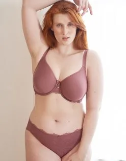 SugarShape Slip "Lucy" Rosebrown -Bademode Elegant magasin sugarshape slip lucy rosebrown front editorial single full 1