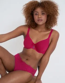 SugarShape Slip "Lucy" Raspberry -Bademode Elegant magasin sugarshape slip spacer bh lucy raspberry front editorial single bhs 75 90 hs 105 full 3