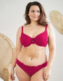 SugarShape Slip "Lucy" Raspberry -Bademode Elegant magasin sugarshape slip spacer bh lucy raspberry front editorial single bhs 85 102 5 hs 120 full 2