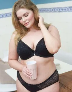 SugarShape Panty "Valerie" Black -Bademode Elegant magasin sugarshape slip valerie black front editorial single full 5