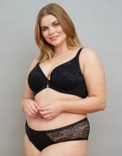 SugarShape Panty "Valerie" Black -Bademode Elegant magasin sugarshape slip valerie black front packshot model grey single full 1