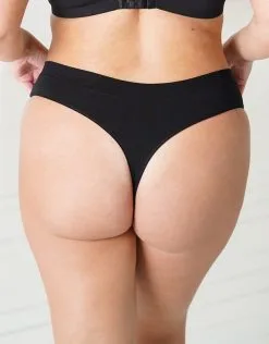 SugarShape String-Set "Cotton Basic" 11 SugarShape String-Set "Cotton Basic" -Bademode Elegant magasin sugarshape string basic cotton black back editorial single crop 11