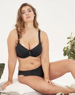 SugarShape String "Clara" Black -Bademode Elegant magasin sugarshape string clara black front editorial single full 2