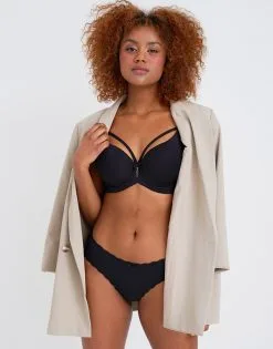 SugarShape String "Pure Basic" Black -Bademode Elegant magasin sugarshape string pure basic black front editorial single hs 105 full 3