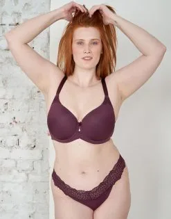 SugarShape String "Pure Lace" Maroon -Bademode Elegant magasin sugarshape string pure lace maroon front editorial single full 1