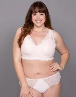 SugarShape String "Sakana" Rosé -Bademode Elegant magasin sugarshape string sakana rose front packshot model grey single full 2