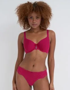 SugarShape String "Lucy" Raspberry -Bademode Elegant magasin sugarshape string spacer bh lucy raspberry front editorial single bhs 75 90 hs 105 full 1
