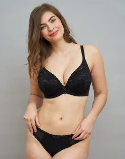 SugarShape String "Valerie" Black -Bademode Elegant magasin sugarshape string valerie black front packshot model grey single full 1