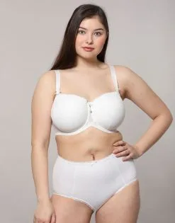 SugarShape High-Waist-Panty "Diamond" Ivory -Bademode Elegant magasin sugarshape diamond highwaistpanty bh front
